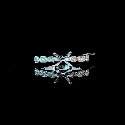 160707 - .44 ctw diamond semi mount