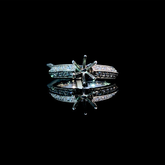 142491 - .45 ctw diamond semi mount