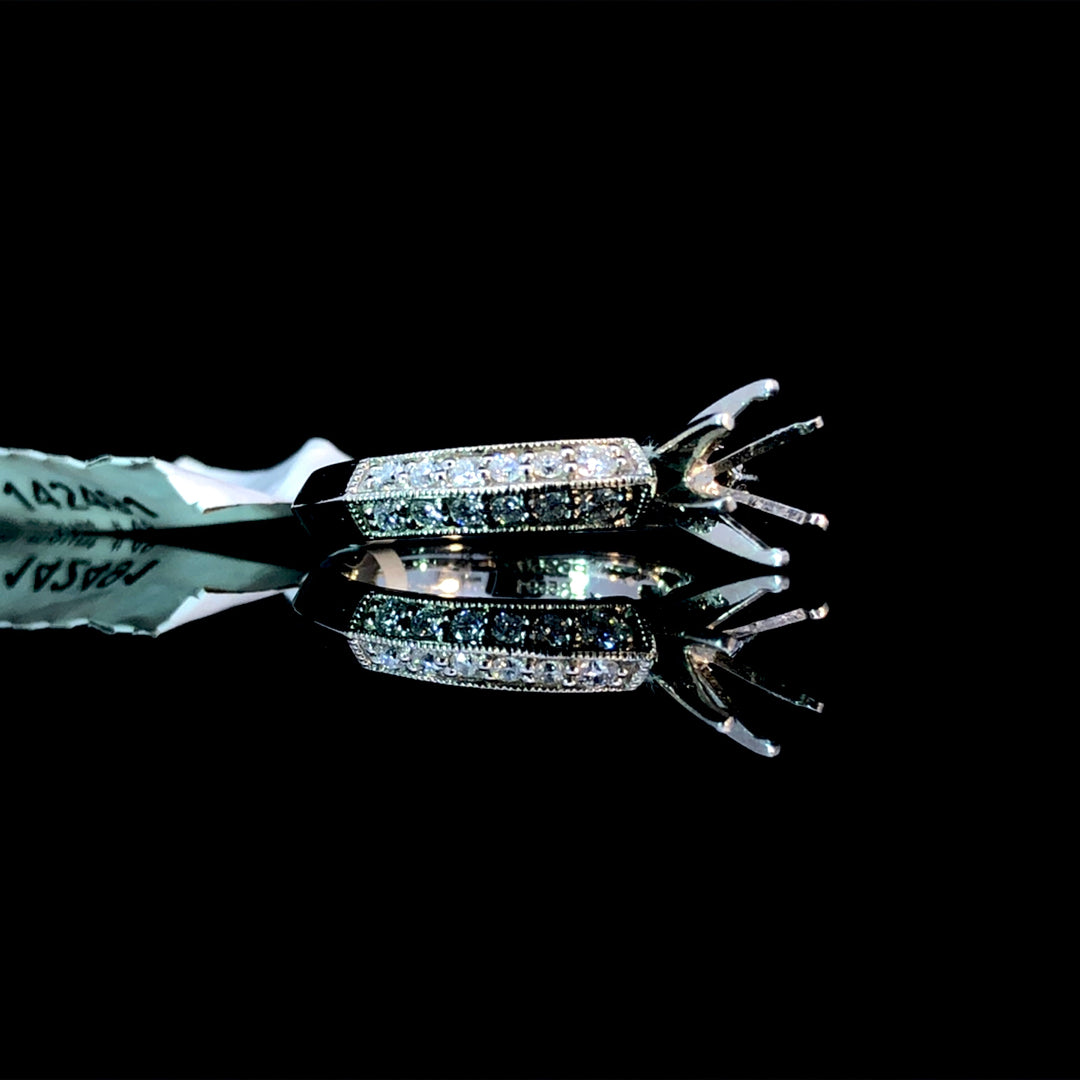 142491 - .45 ctw diamond semi mount