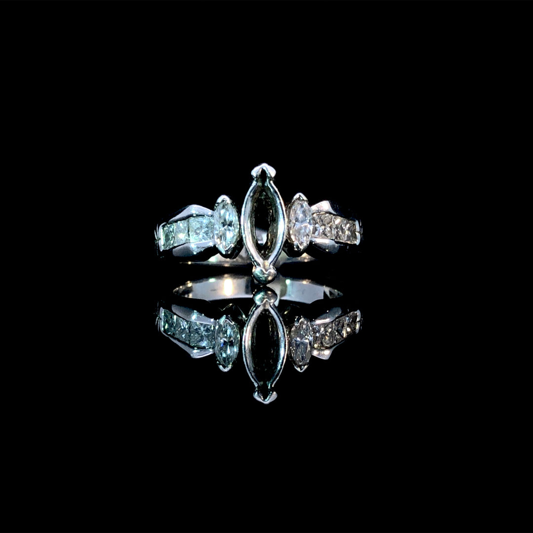 113521 - .65 ctw diamond semi mount