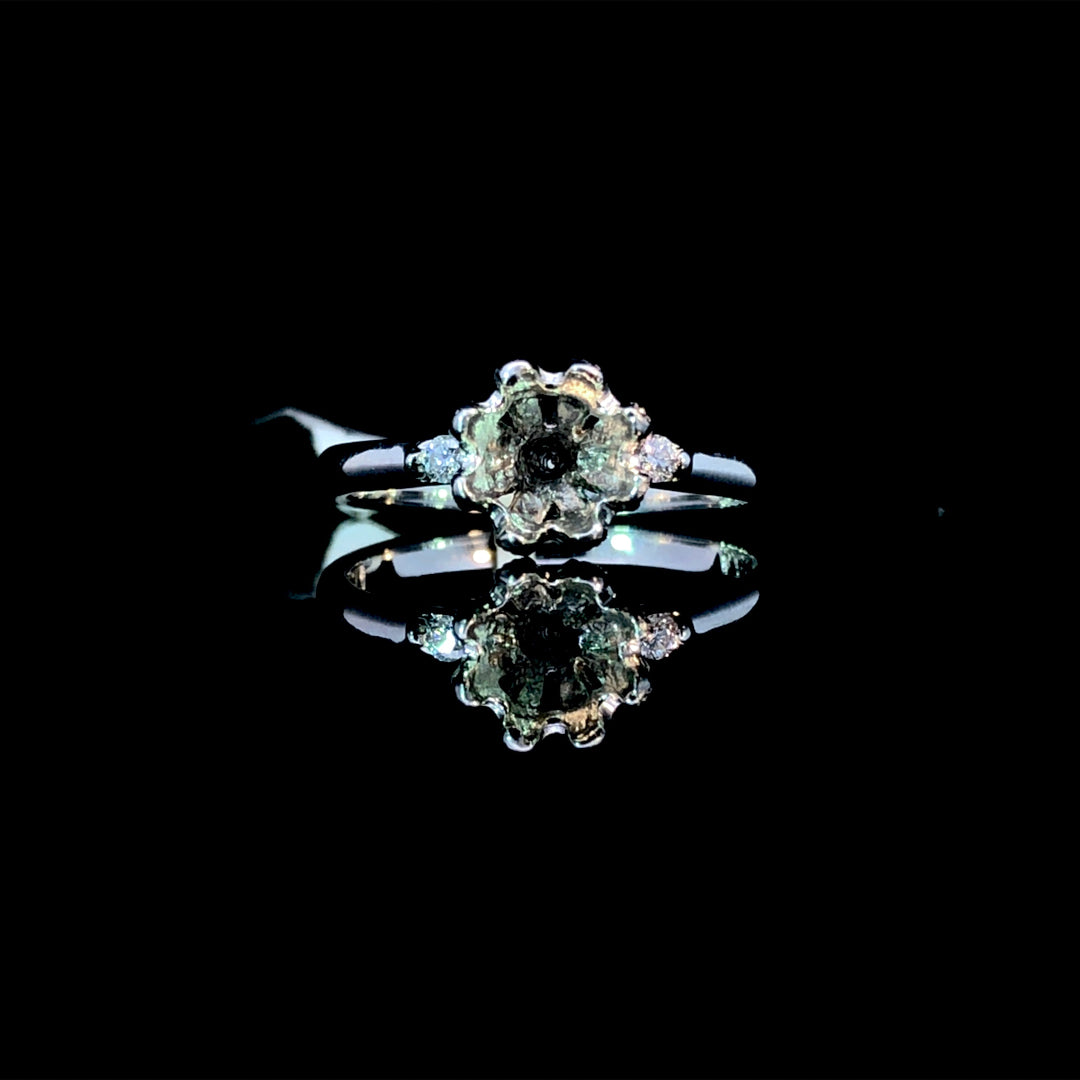 124204 - .16 ctw diamond semi mount