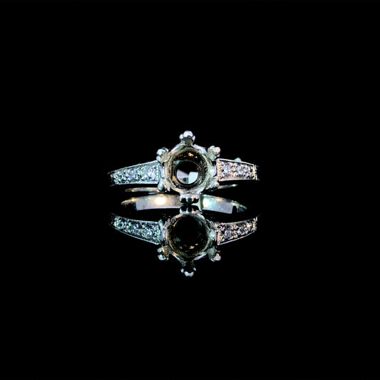 127055 - .15 ctw diamond semi mount