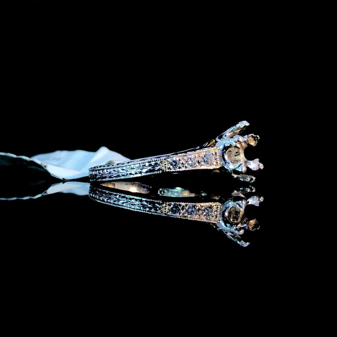 127055 - .15 ctw diamond semi mount