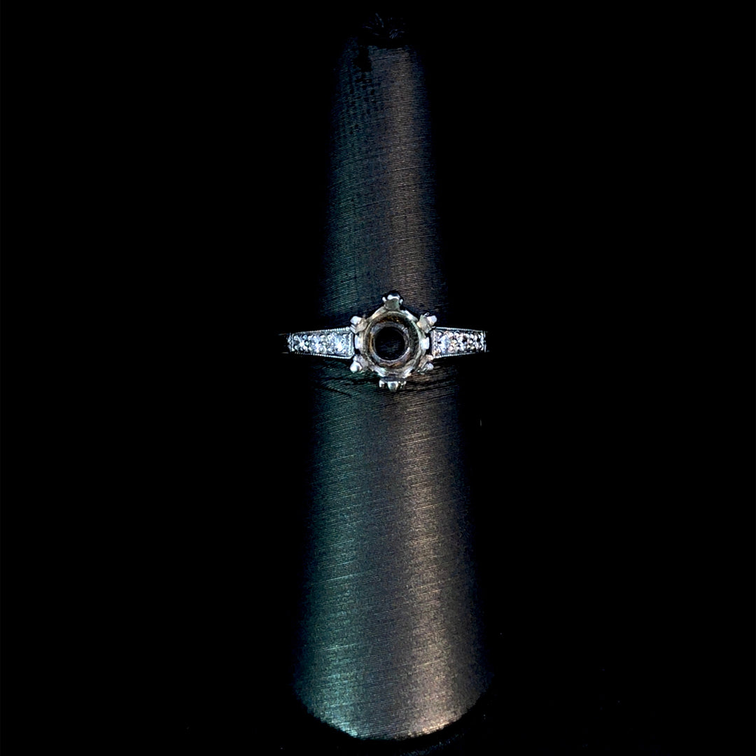 127055 - .15 ctw diamond semi mount