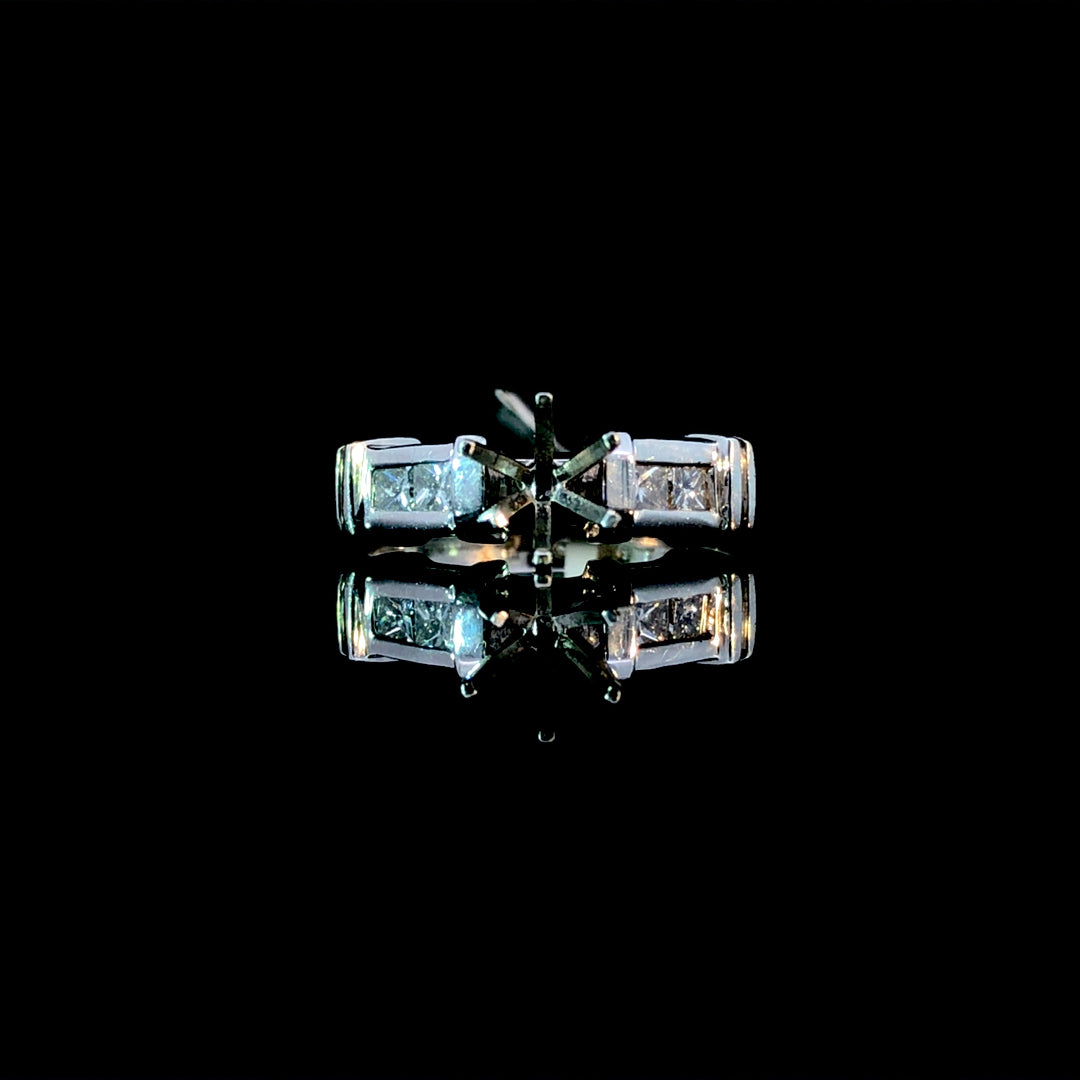 113527 - .36 ctw diamond semi mount