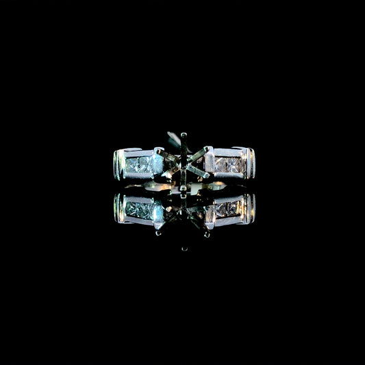 113527 - .36 ctw diamond semi mount