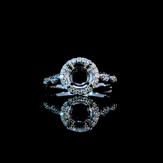 159298 - .45 ctw diamond semi mount