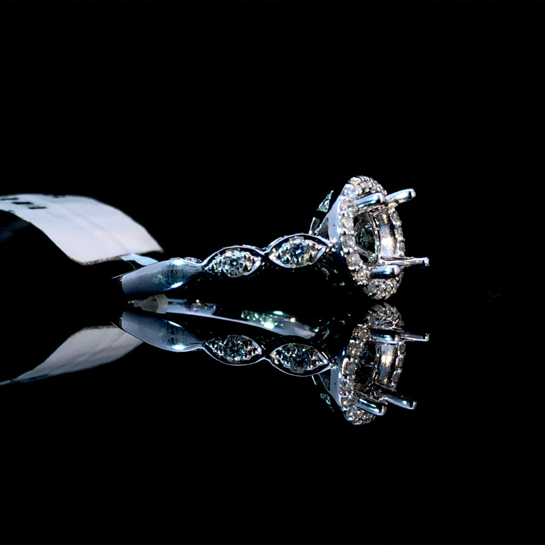 159298 - .45 ctw diamond semi mount