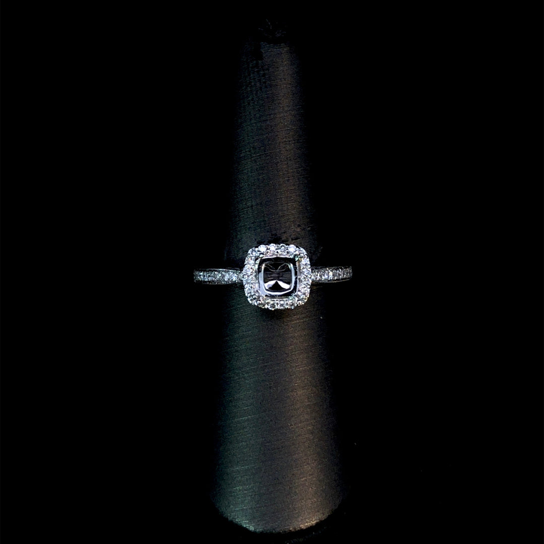 152882 - .34 ctw diamond semi mount