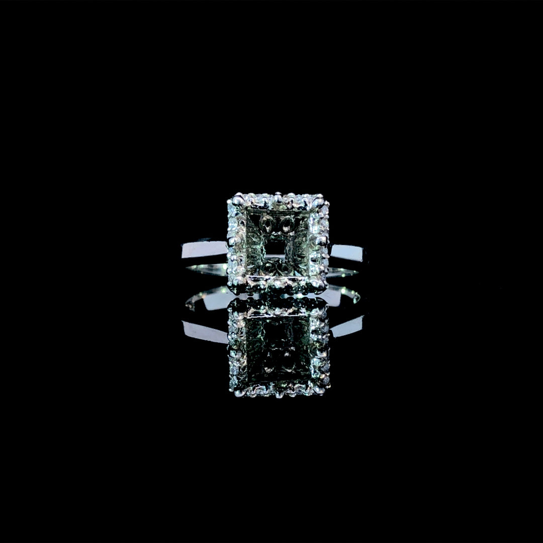 124203 - .18 ctw diamond semi mount