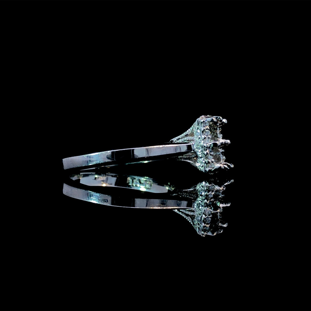 124203 - .18 ctw diamond semi mount