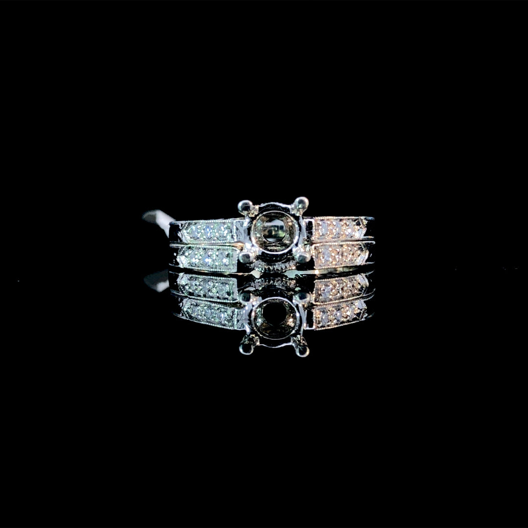 124212 - .08 ctw diamond semi mount