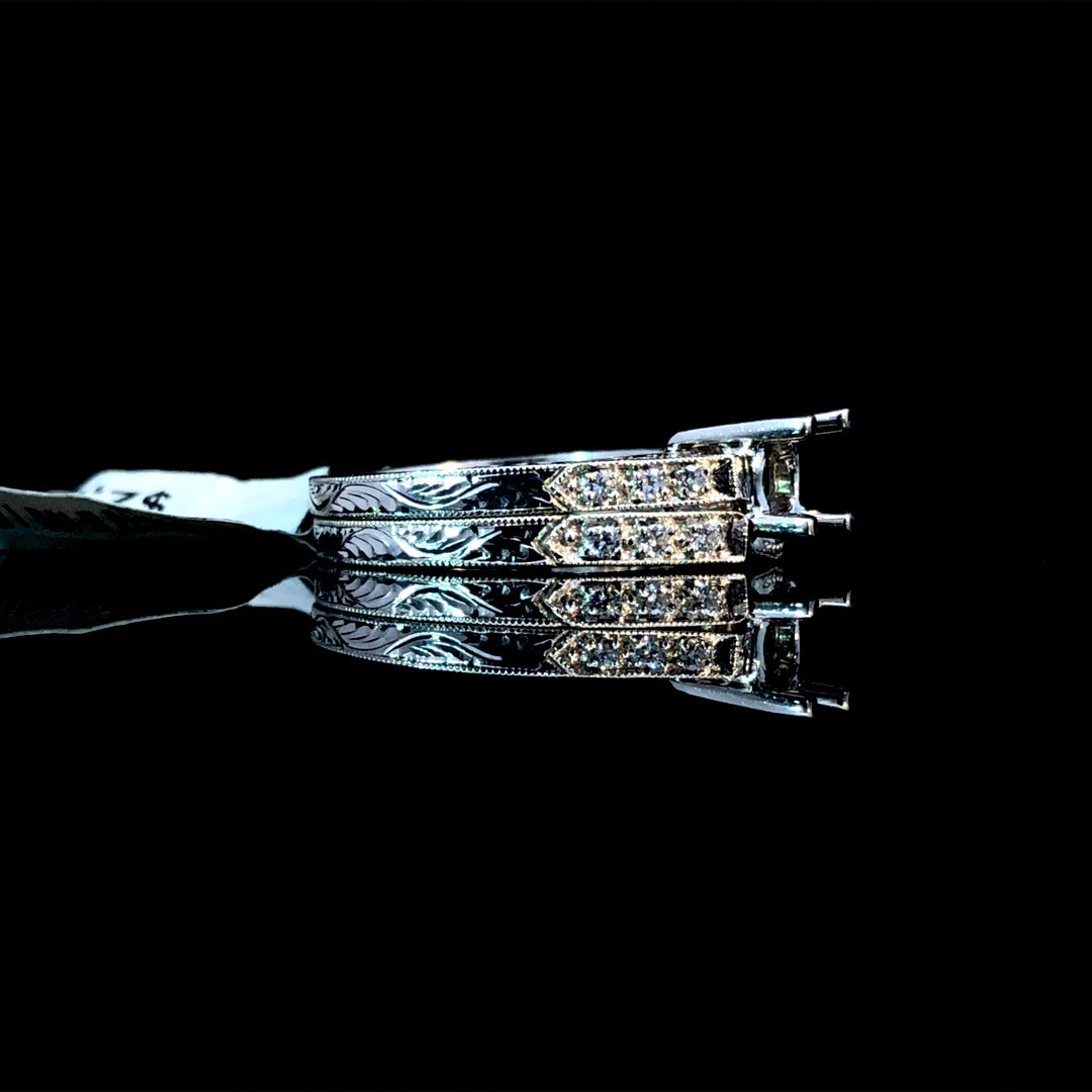 124212 - .08 ctw diamond semi mount