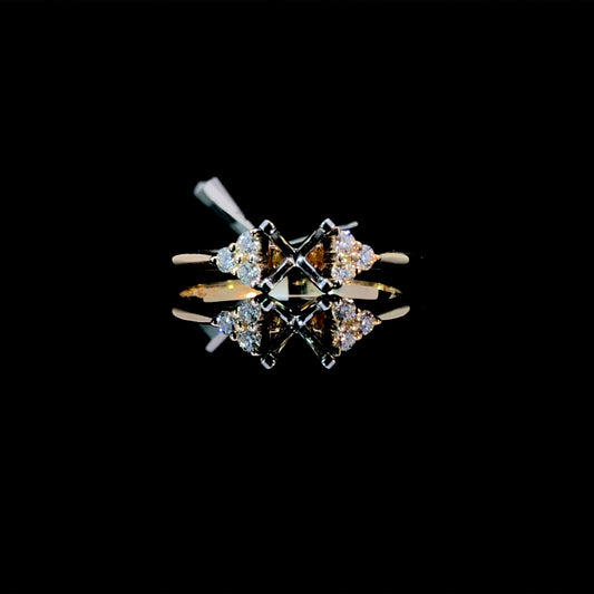 165807 - .14 ctw diamond semi mount