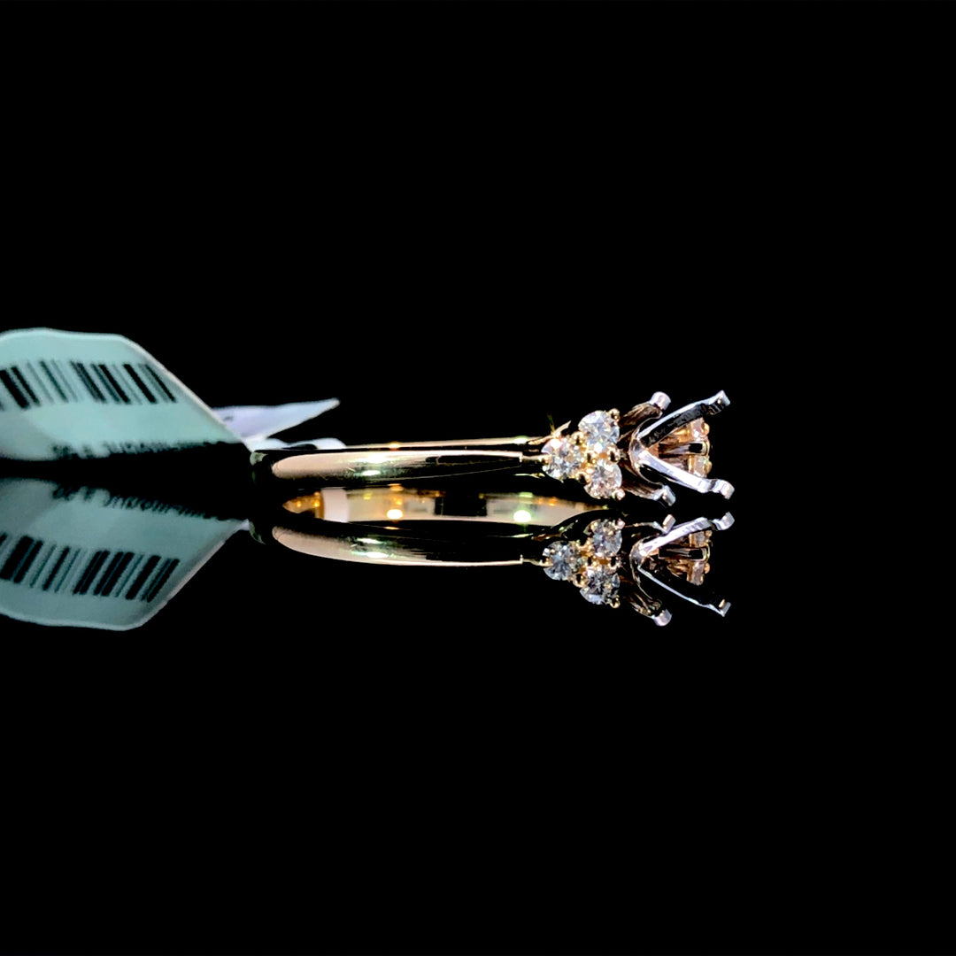 165807 - .14 ctw diamond semi mount