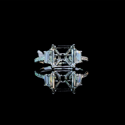 164857 - .69 ctw diamond semi mount