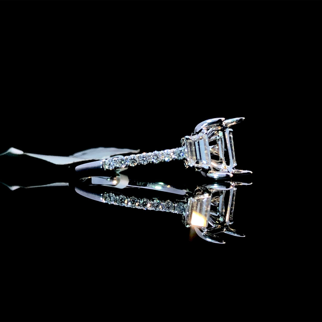 164857 - .69 ctw diamond semi mount