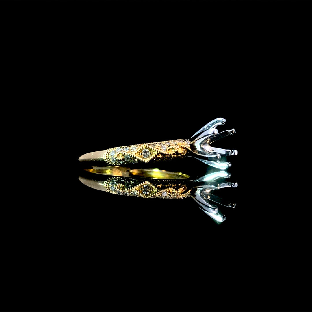 165918 - .20 ctw diamond semi mount