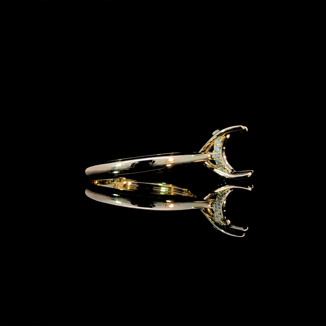 165919 - .06 ctw diamond semi mount