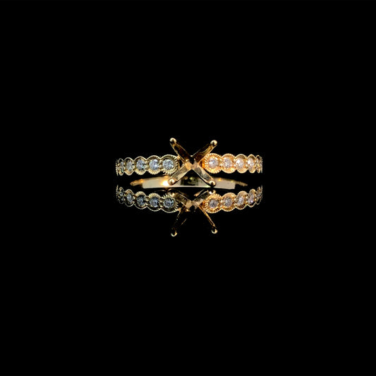 165924 - .20 ctw diamond semi mount