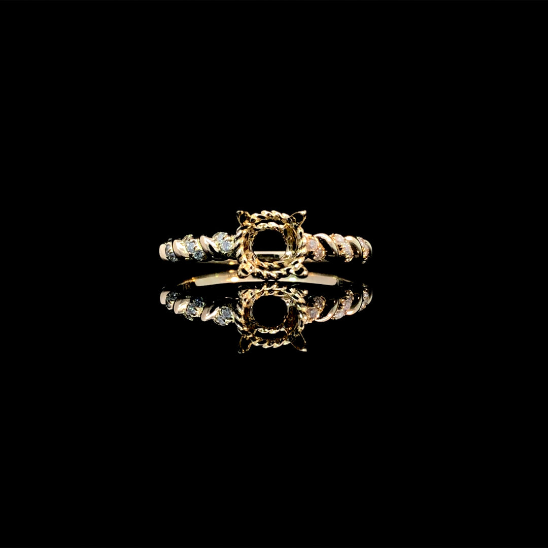165928 - .08 ctw diamond semi mount