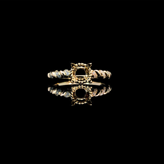 165928 - .08 ctw diamond semi mount