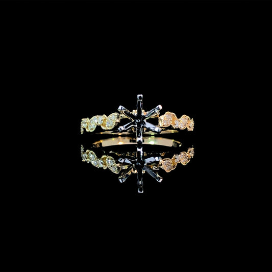 165930 - .19 ctw diamond semi mount