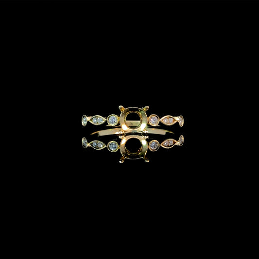 165934 - .14 ctw diamond semi mount