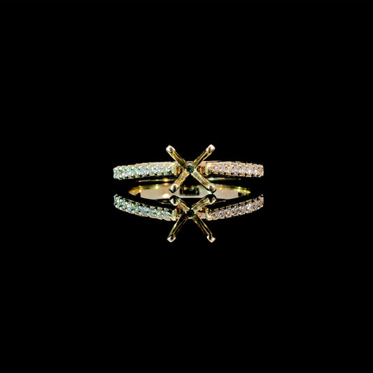 165932 - .22 ctw diamond semi mount
