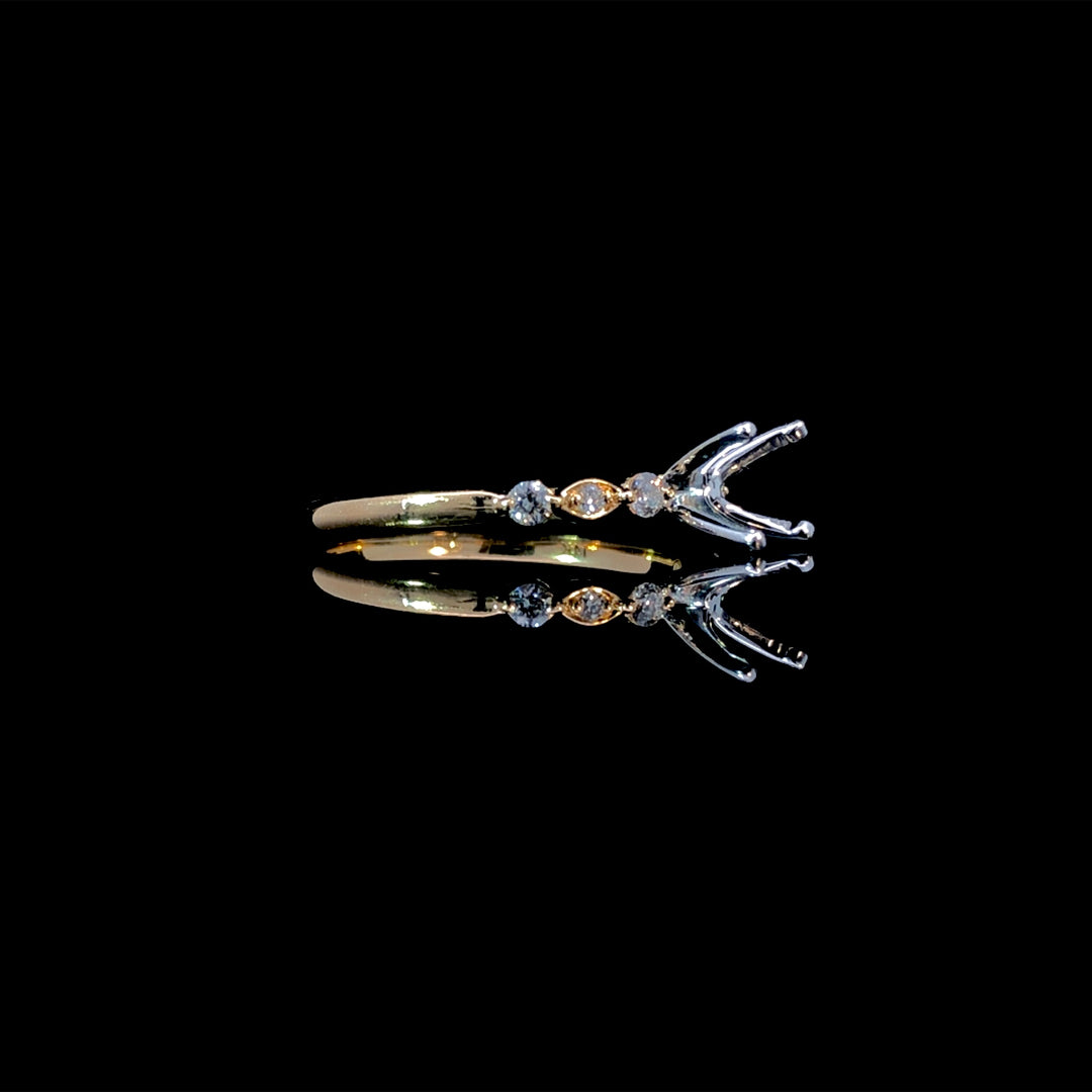 165926 - .17 ctw diamond semi mount