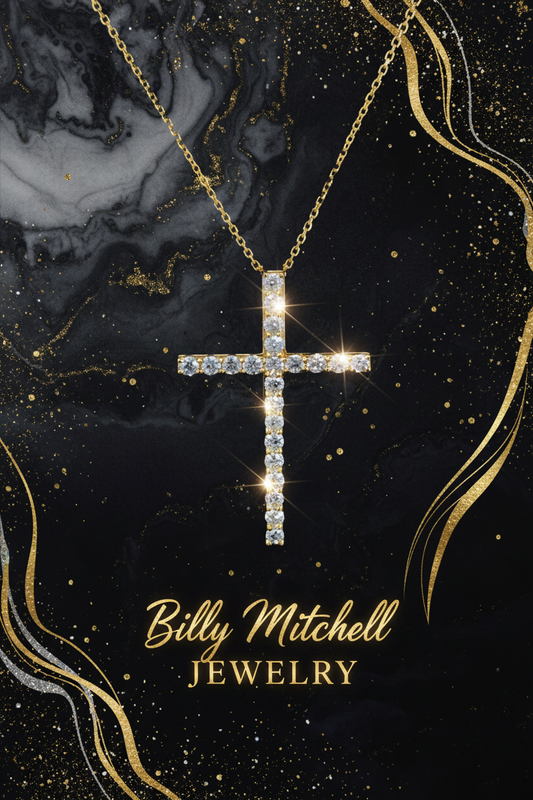 165913 - .41 ctw diamond cross