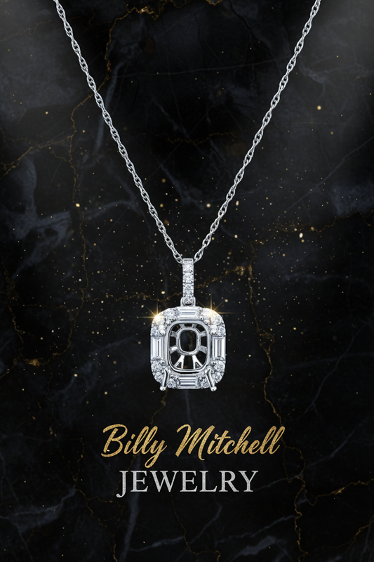 165917 - .65 ctw diamond pendant mount