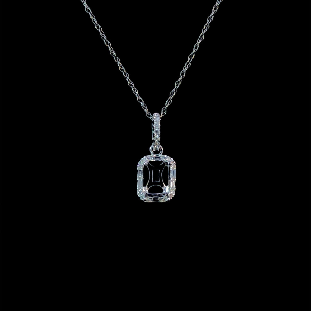 165915 - .15 ctw diamond pendant mount