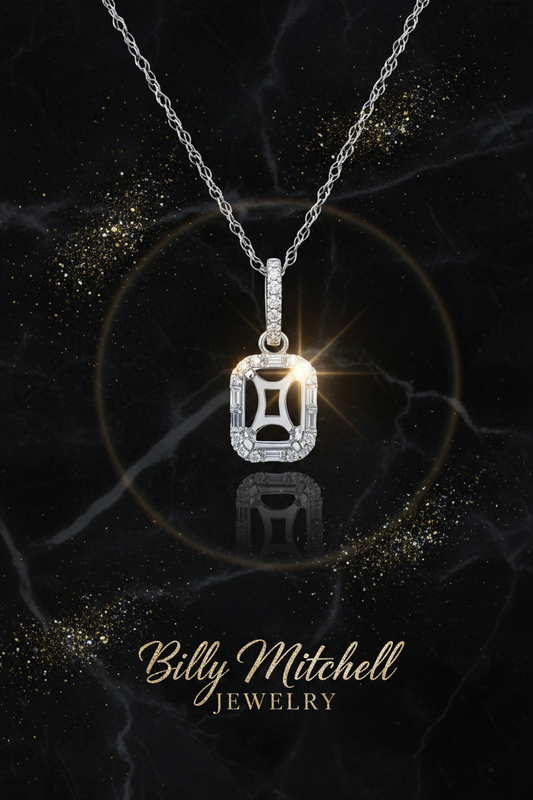 165915 - .15 ctw diamond pendant mount