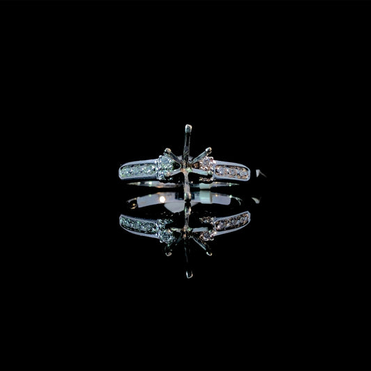 143981 - .10 ctw diamond semi mount
