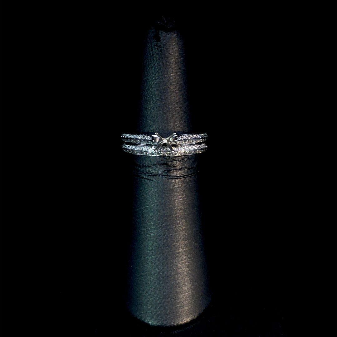 143628 - .45ctw diamond semi mount