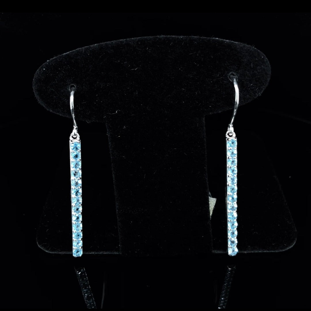 Blue topaz earrings