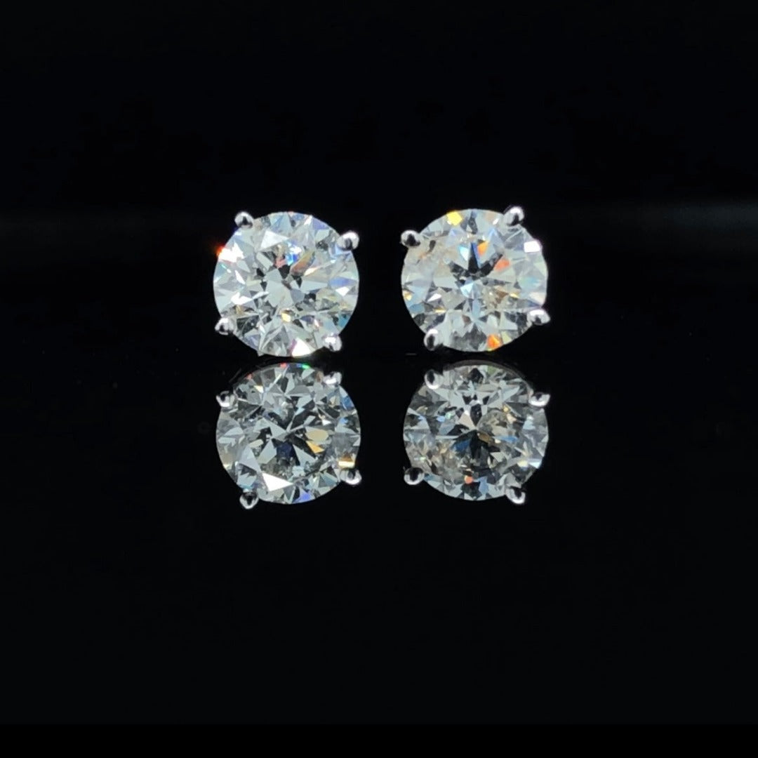 4.02 ctw diamond studs