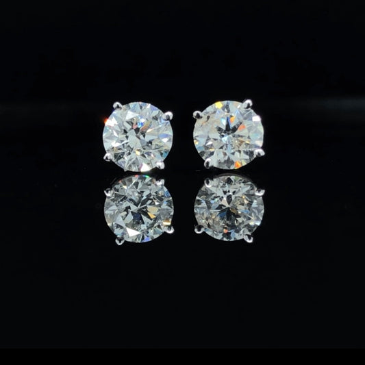 4.02 ctw diamond studs