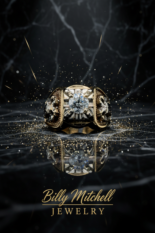 124090 - 1.02 ct Masonic Ring