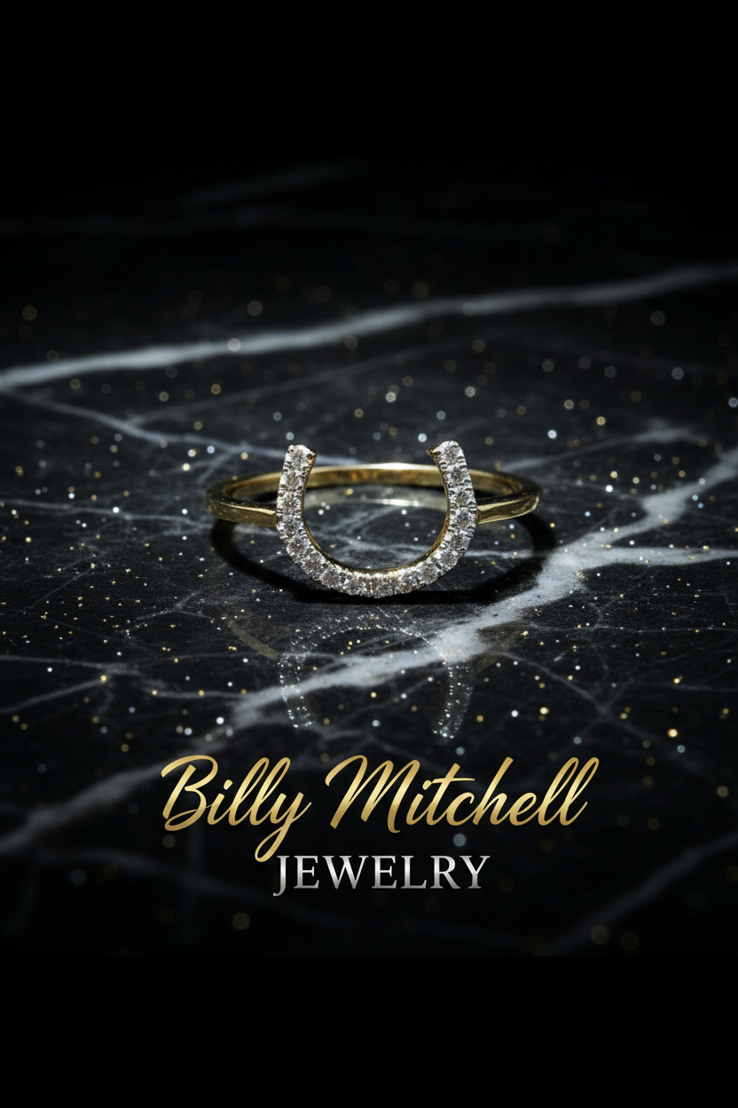160873 - .10 ctw diamond horseshoe ring