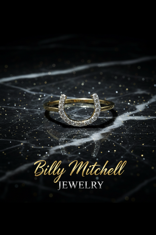 160873 - .10 ctw diamond horseshoe ring