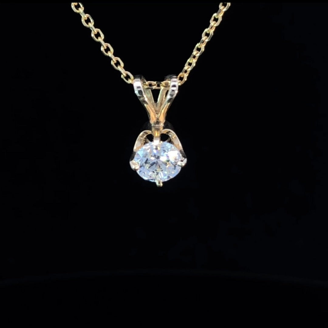 121864 - .50 ct diamond pendant