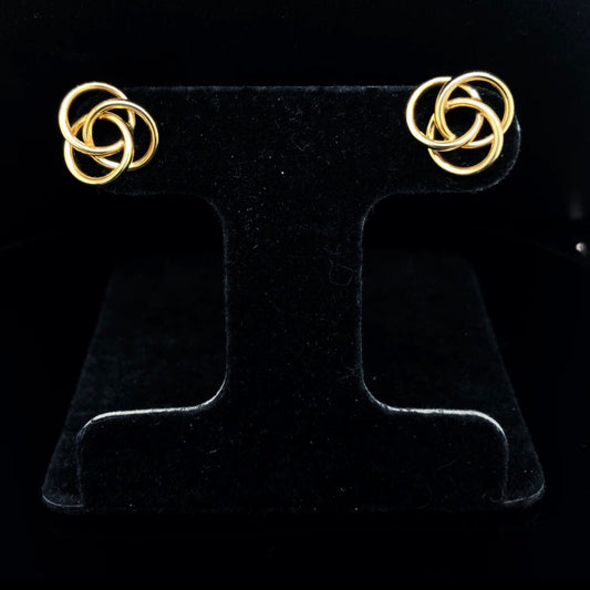 Gold earrings