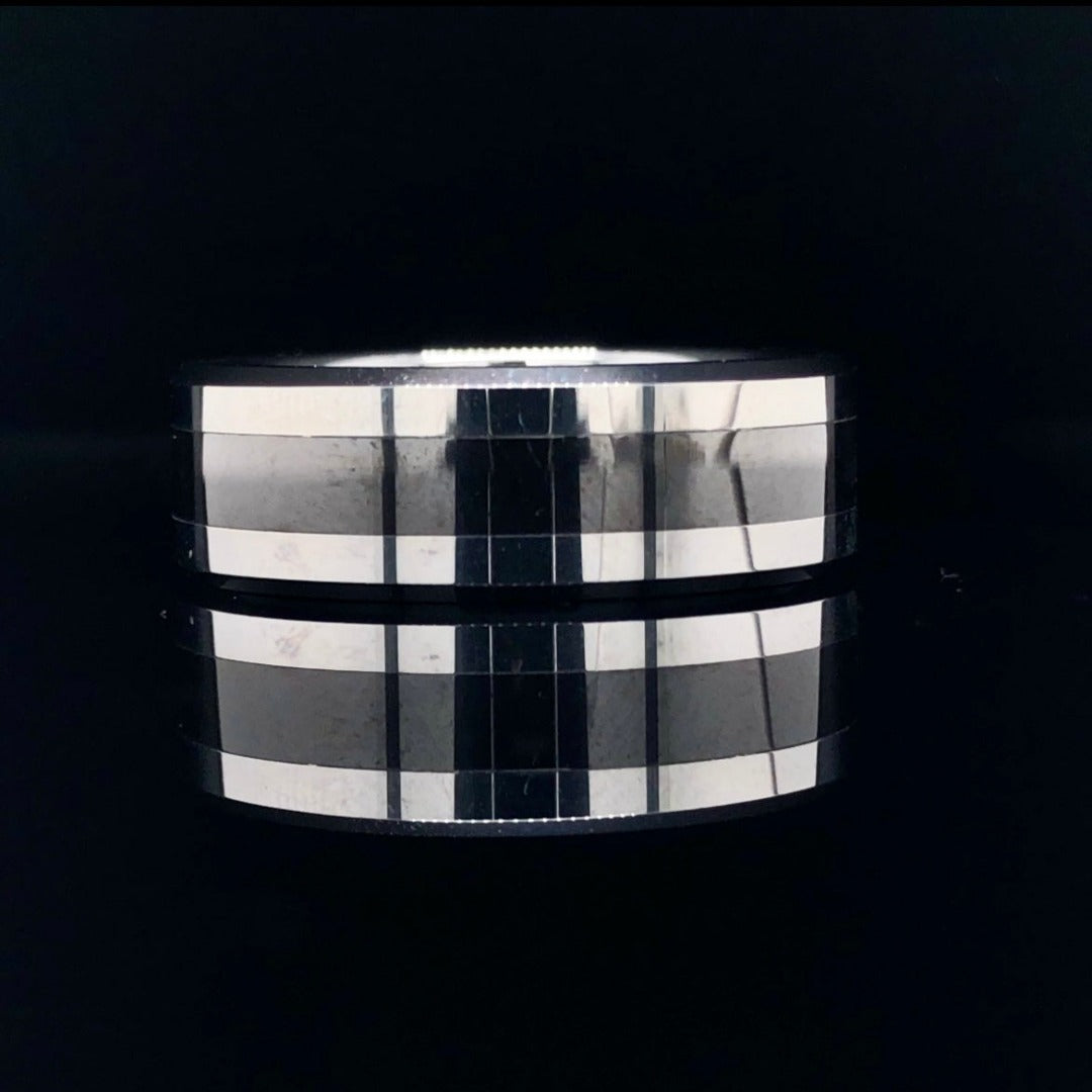 7 mm seranite/tungsten band