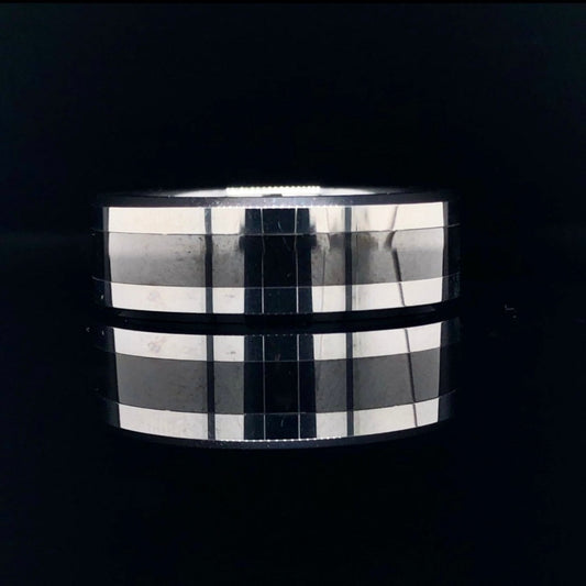 7 mm seranite/tungsten band