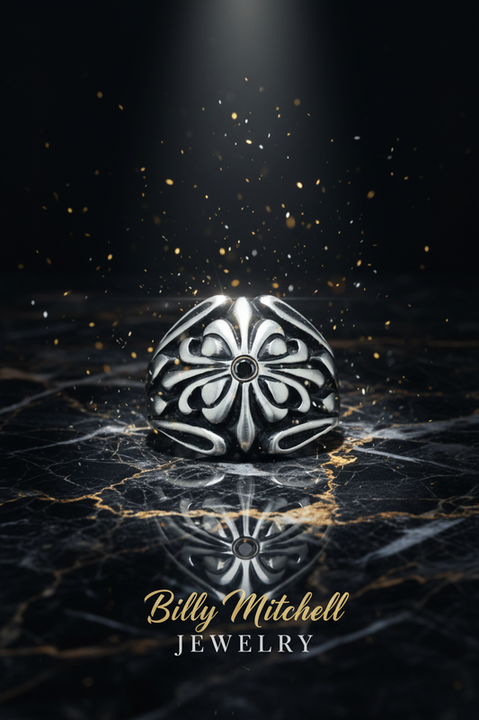 141837 - .06 black diamond ring