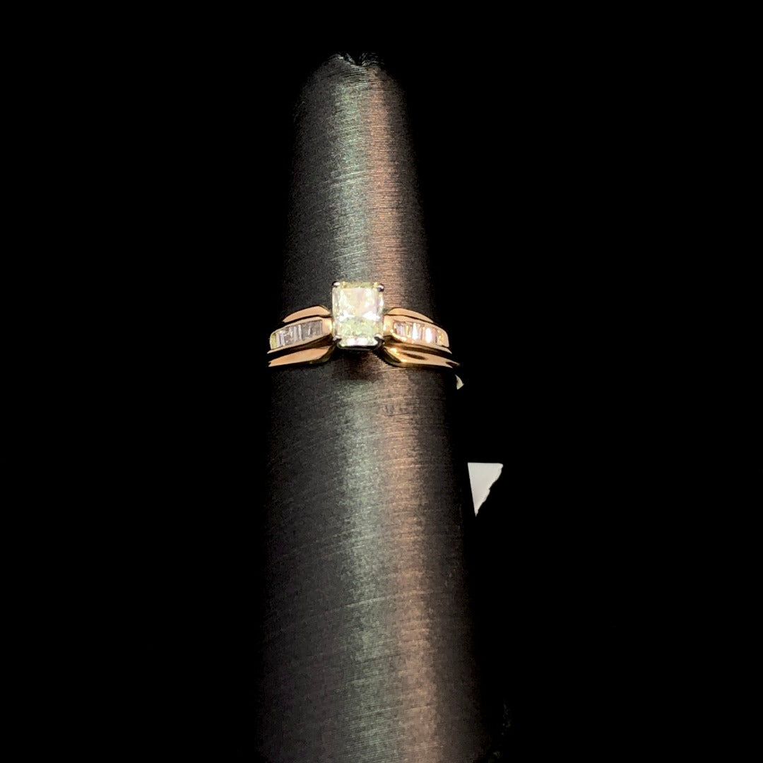 108718 - .68 ctw radiant diamond ring