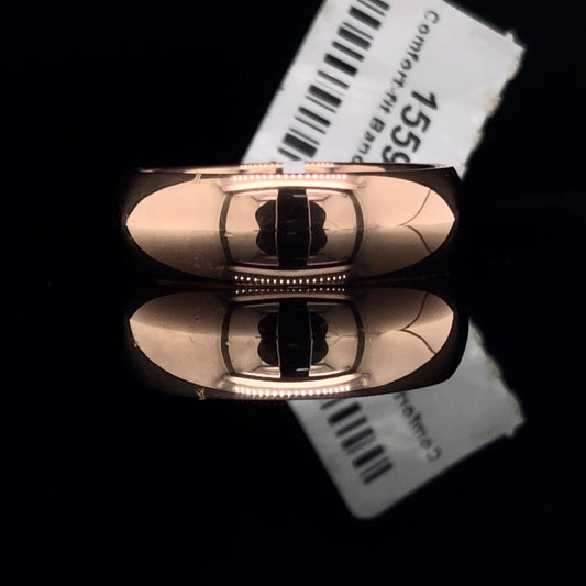 7mm 14 kt rose gold band