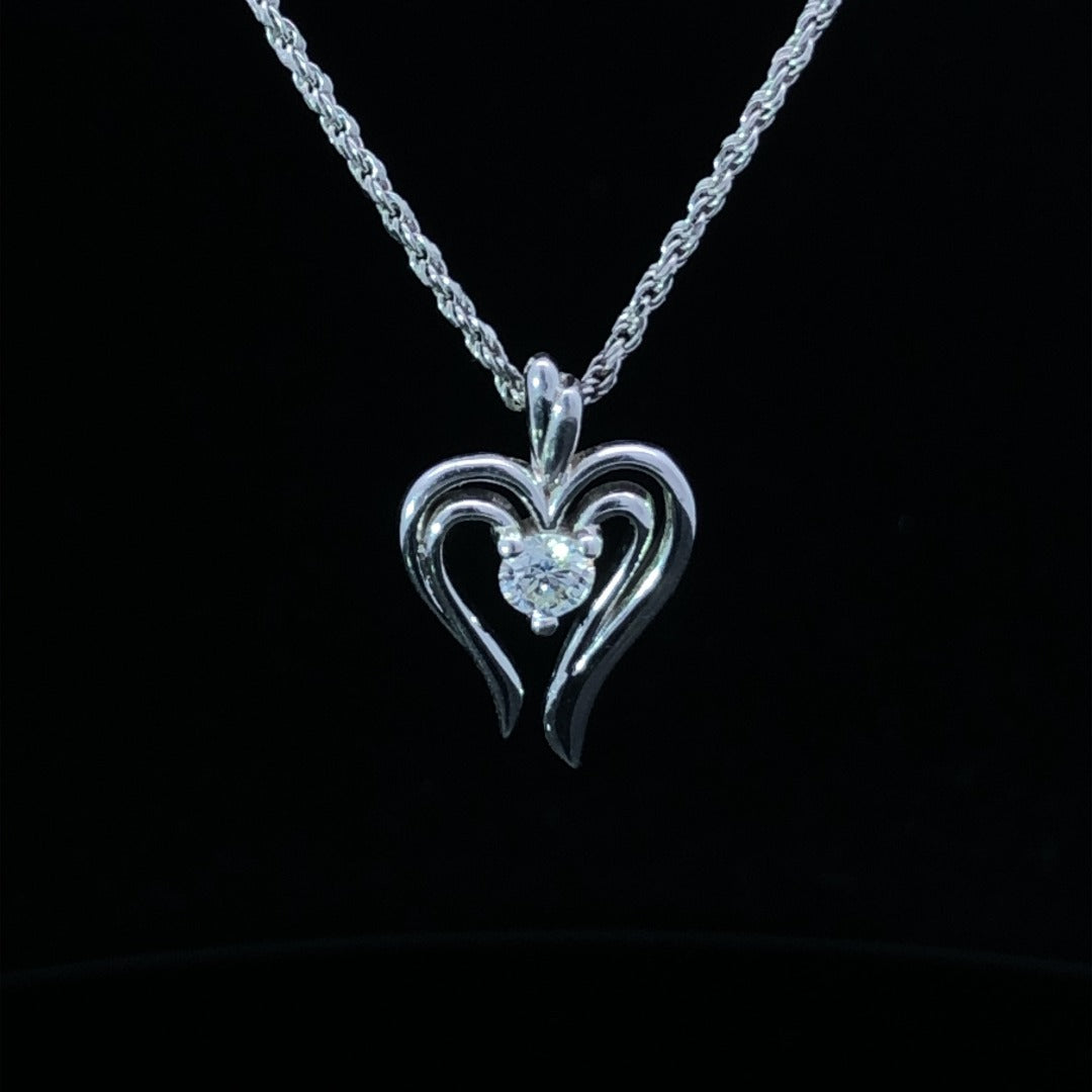161351 - .20 ct diamond pendant